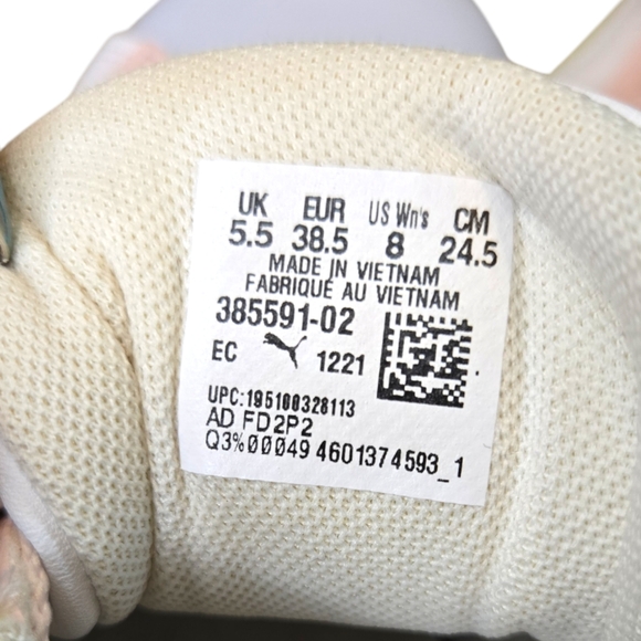 Puma Mayze Pop Colorblocked Leather Lace Up Platform Sneaker Size 8 In Pastels - Picture 16 of 16